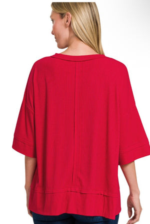 "Relaxing In Freedom" (red) plus top