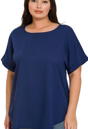 "Beautiful In Basic" (light navy) plus top