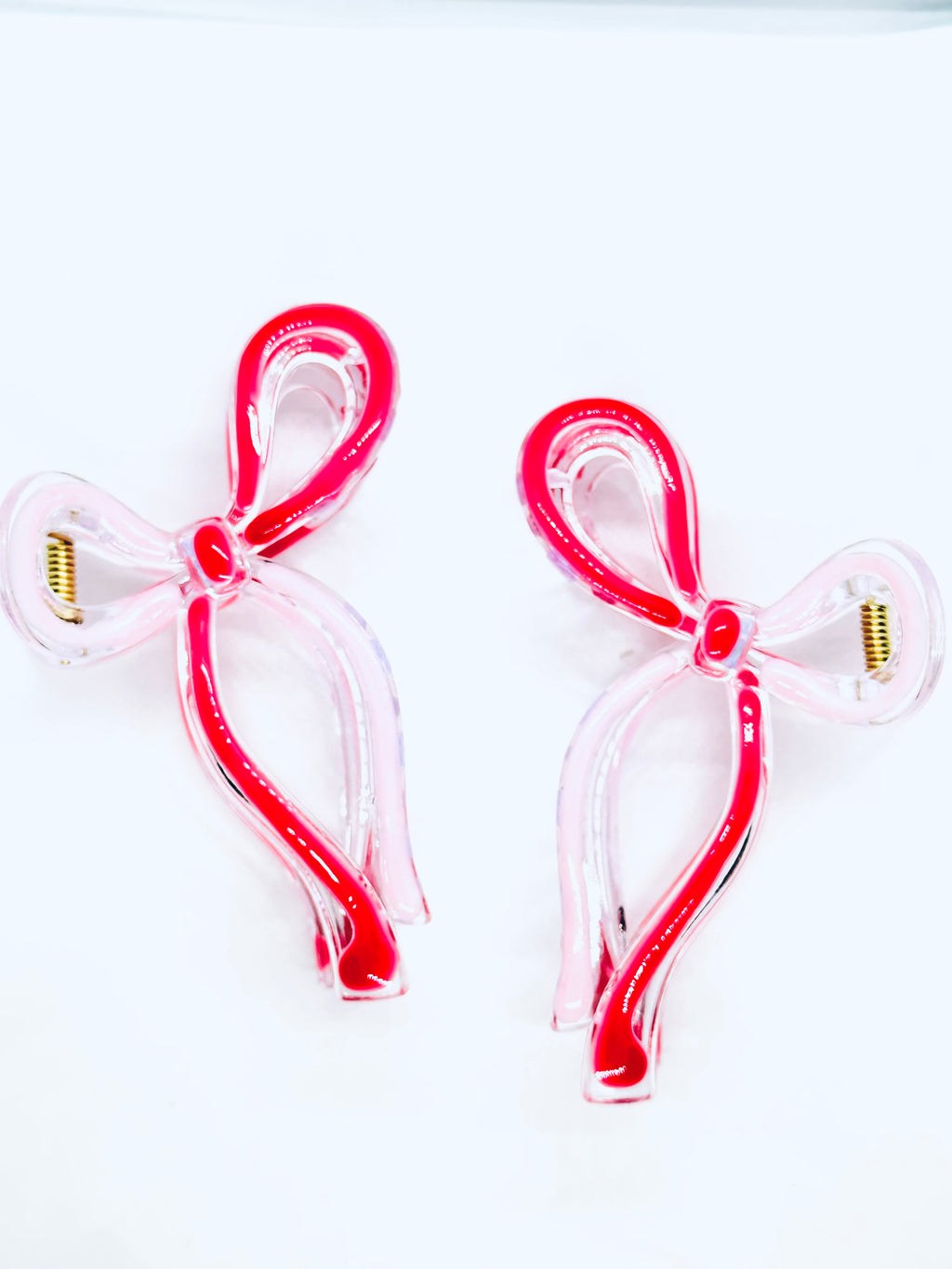 “Bow Era” (pink on pink)  claw clip