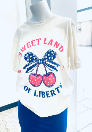 “Sweet Liberty” graphic t-shirt
