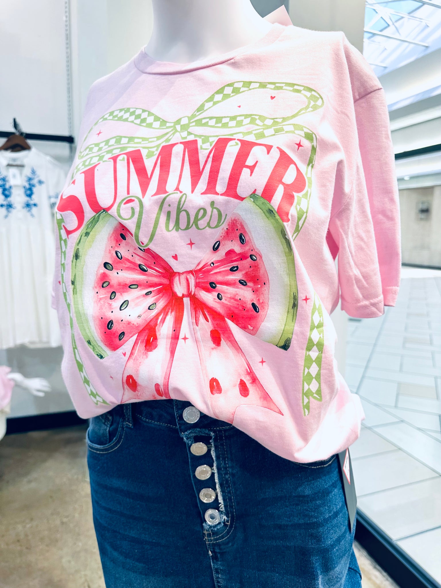 “Summer Vibes” watermelon T-shirt