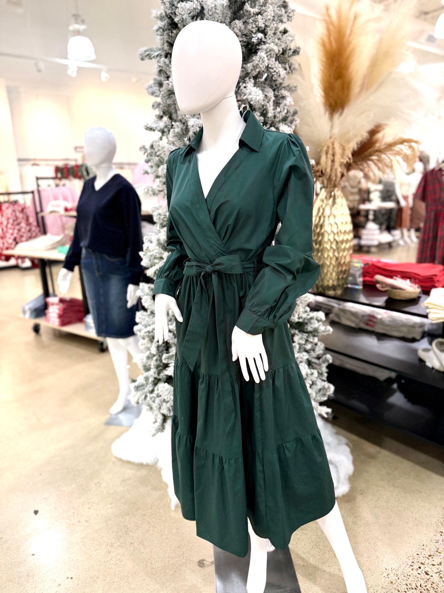 "Holiday Charm" (green) dress