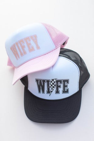 "Wife" (black/white) trucker hat