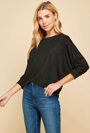 “Living That Basic Life” (black) top