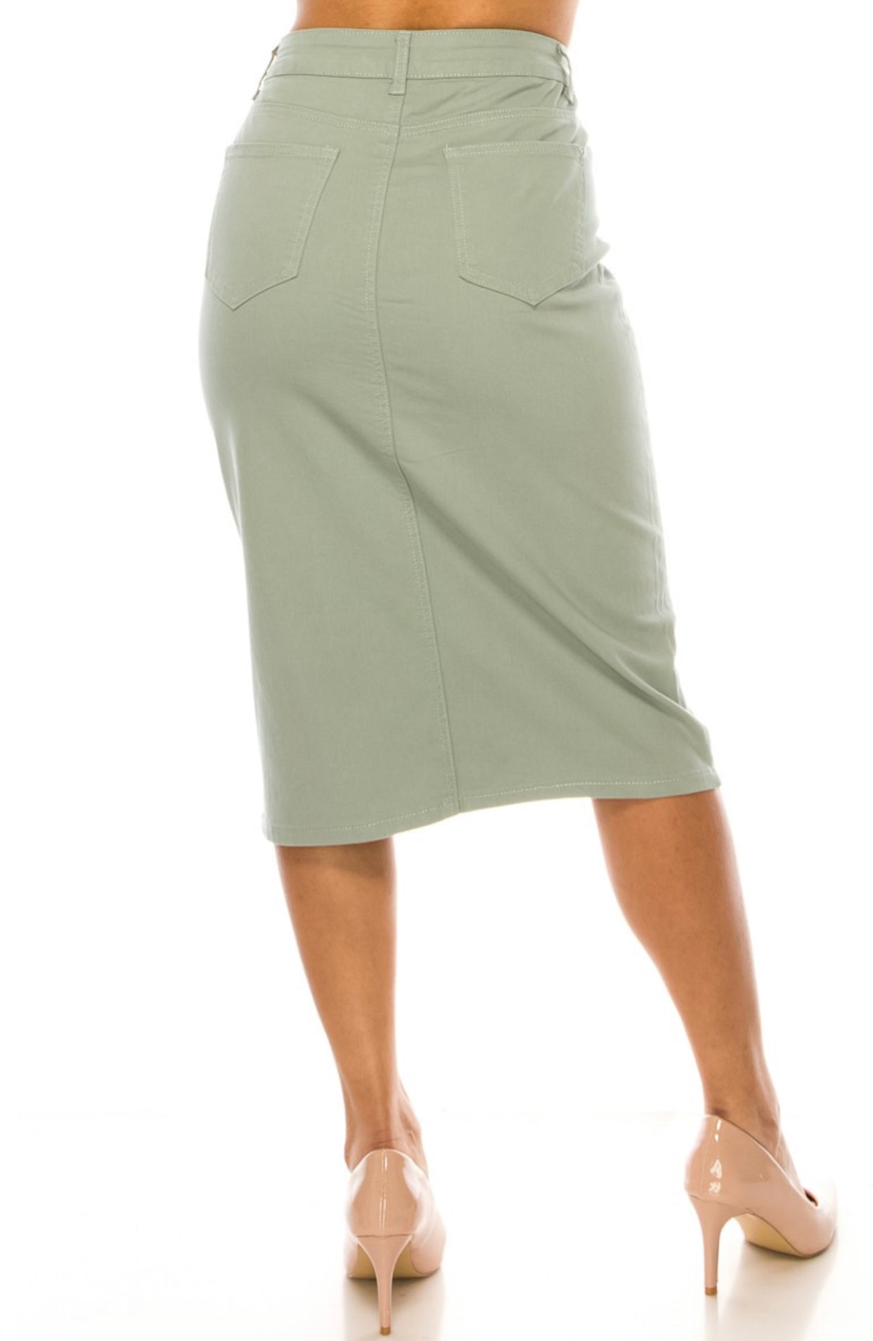 "Sassy In Sage" Be-Girl skirt