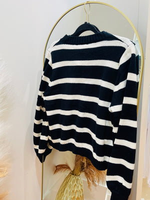 "Classier in Stripes" Sweater