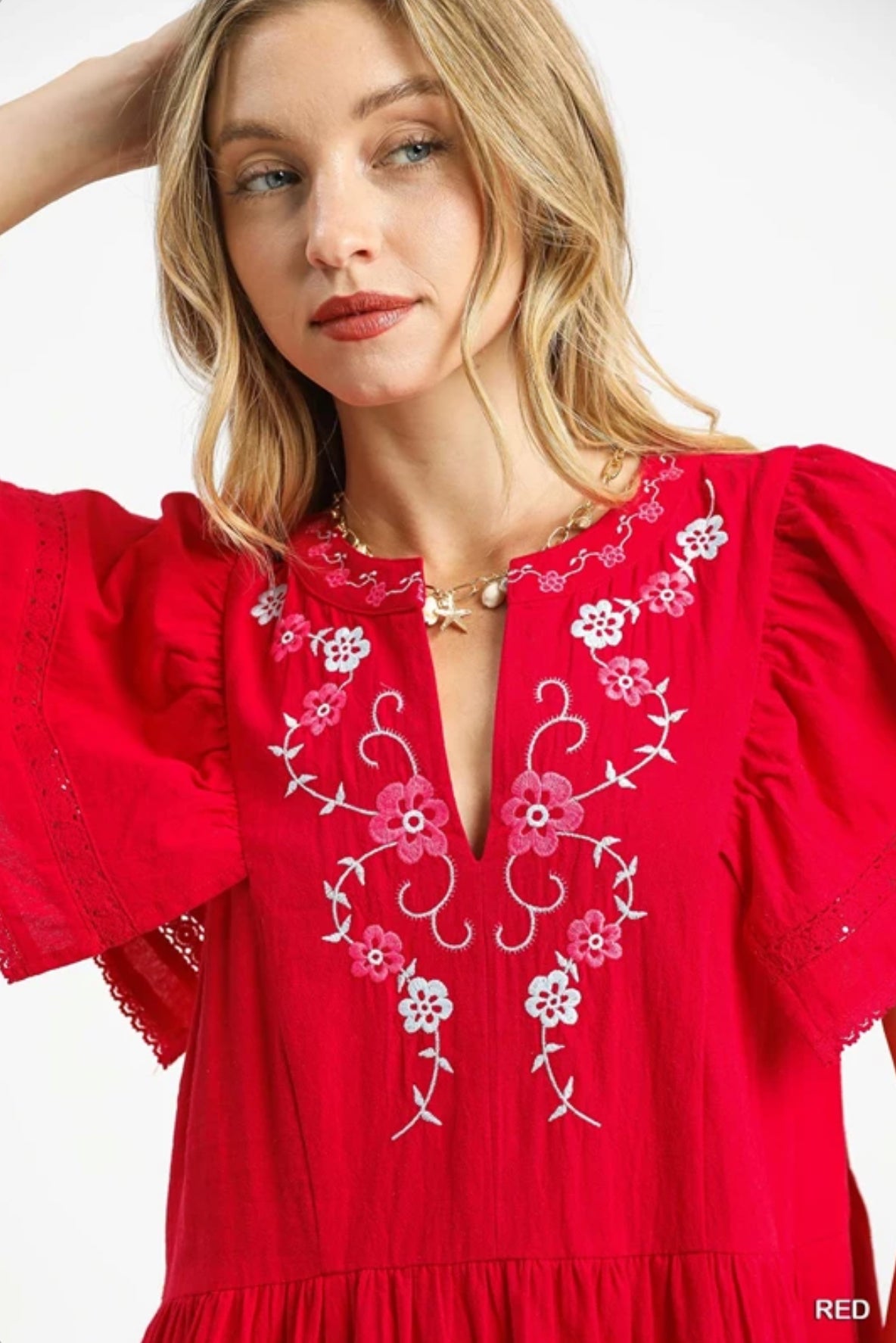 "Standing Out" (red) dress
