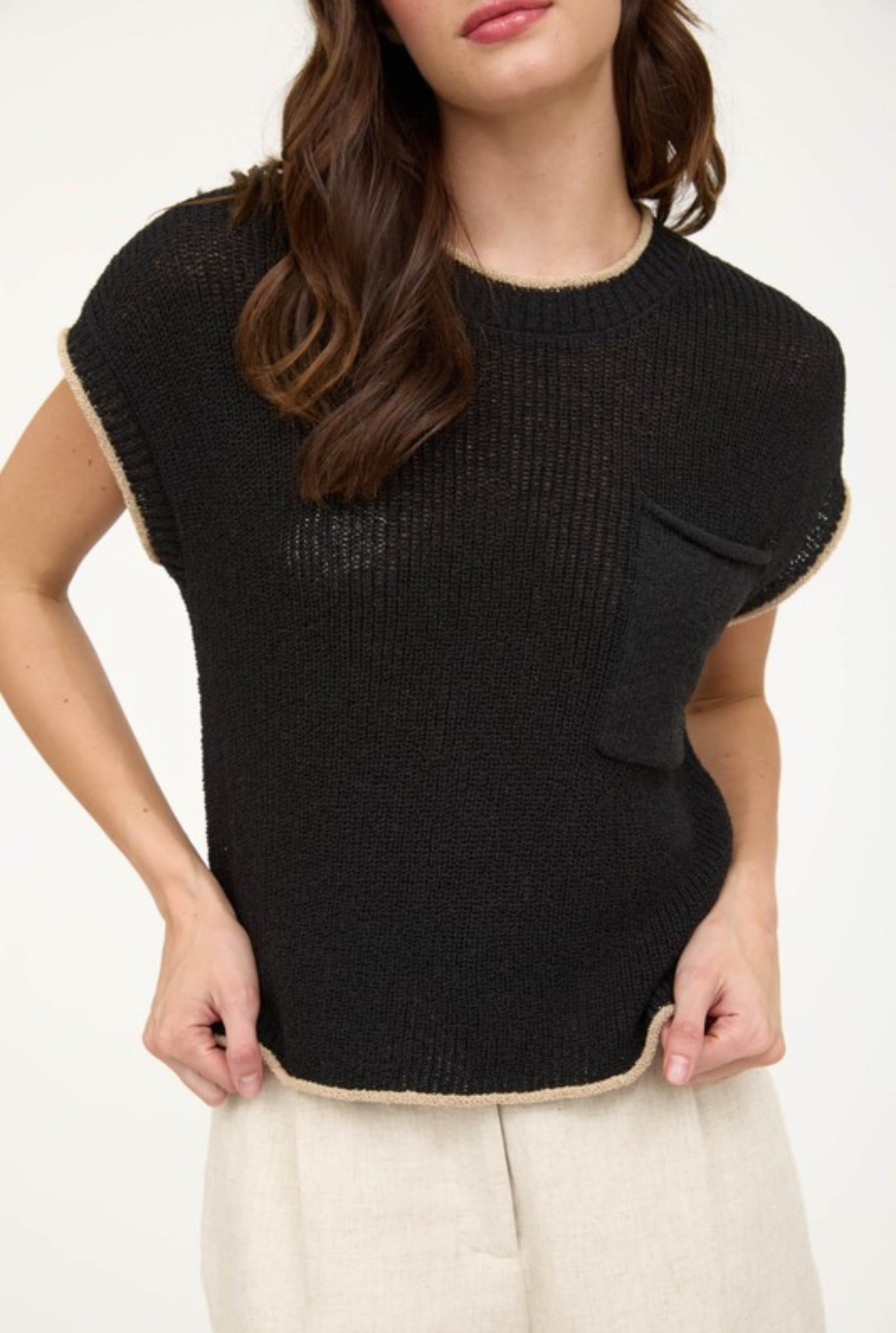 “A Moment To Remember” (black) sweater top