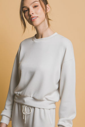 "From My View" (chalk) sweater
