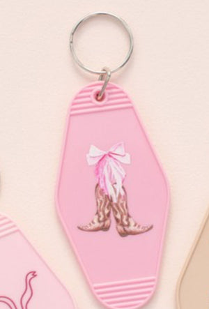 “Boots & Bows” keychain