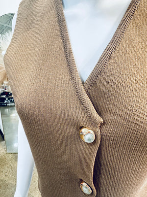 “In The Now” (brown) vest