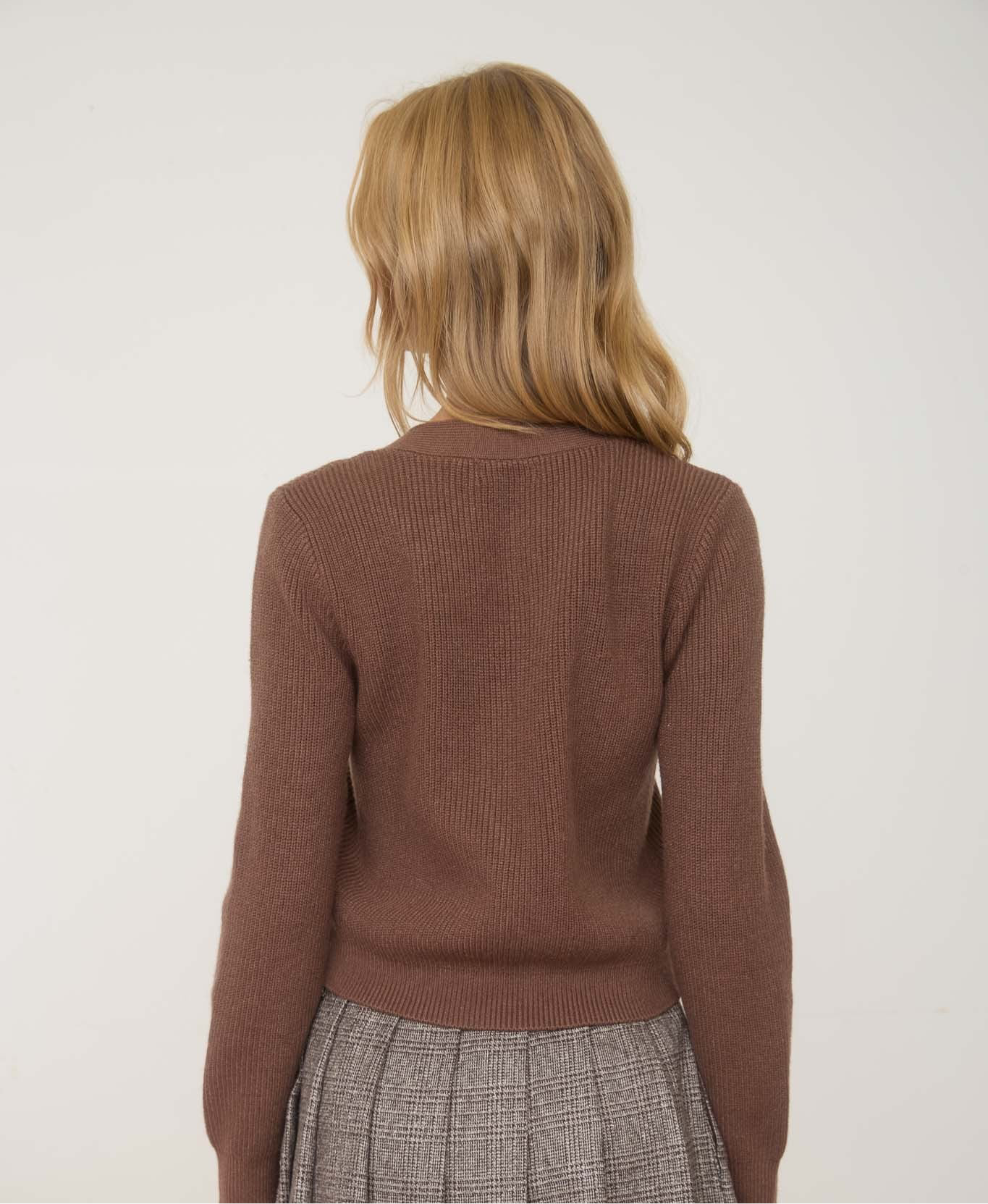 "Bold Vision" (brown) cardigan