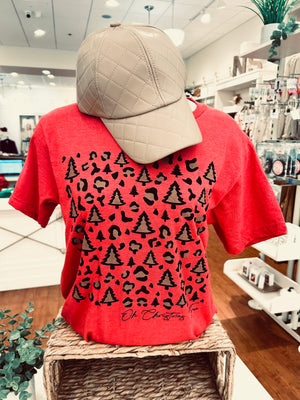 "Cheetah Christmas" Tultex Tee