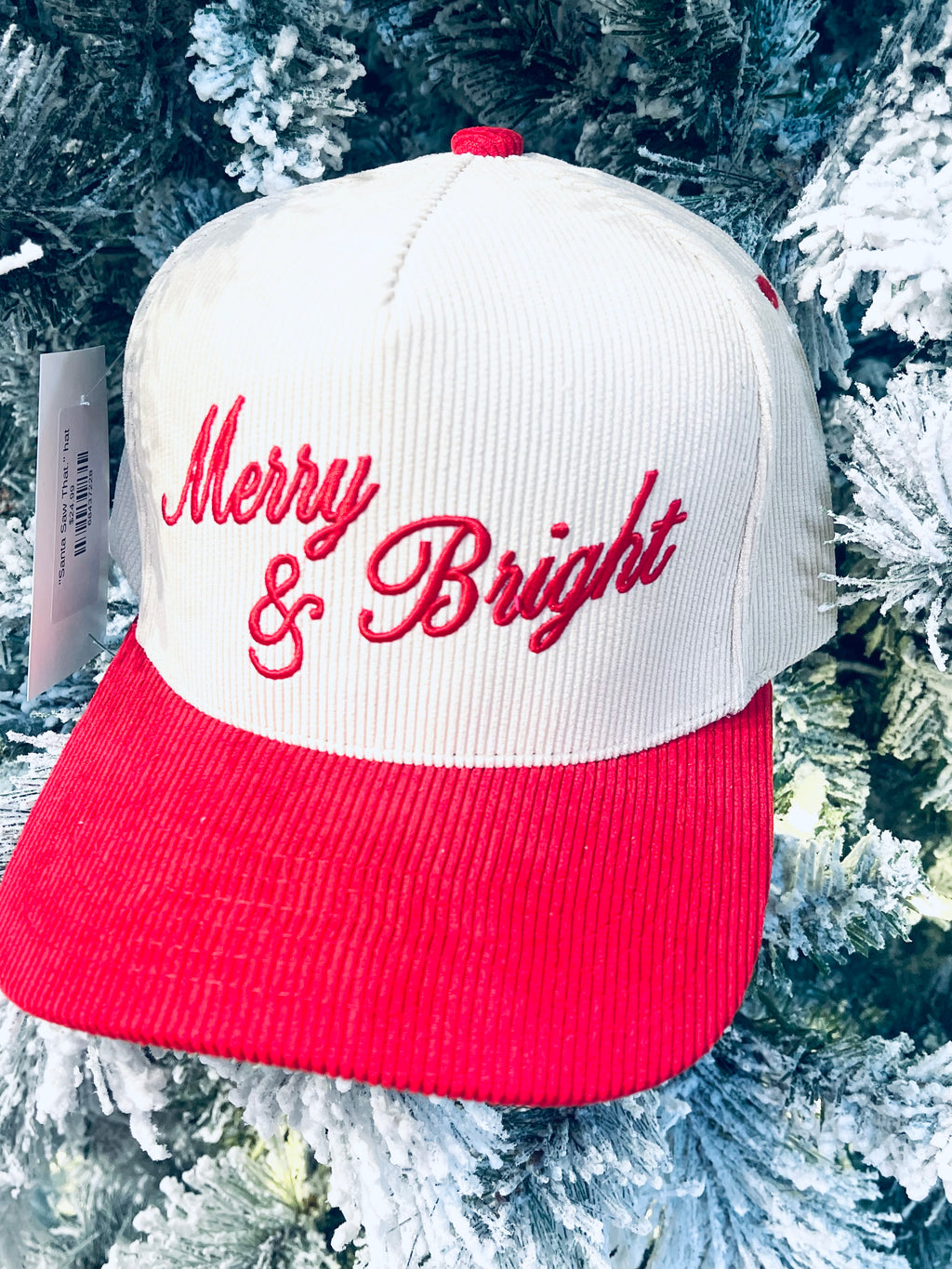 "Merry & Bright" hat