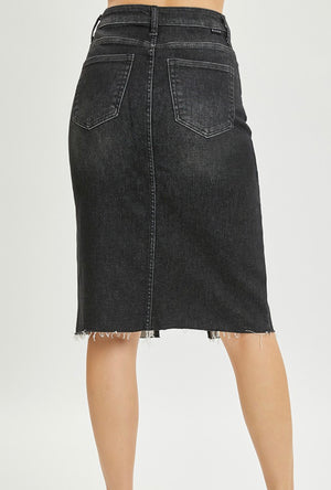 "High Rise" (black) Risen skirt