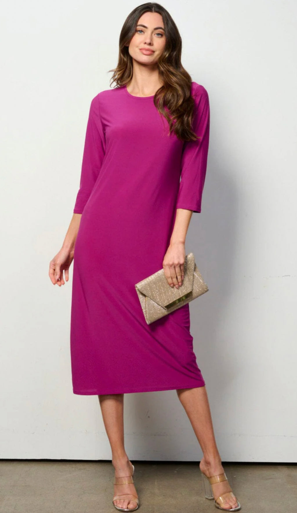 "Casual Days" (Fuchsia) Junior Dress