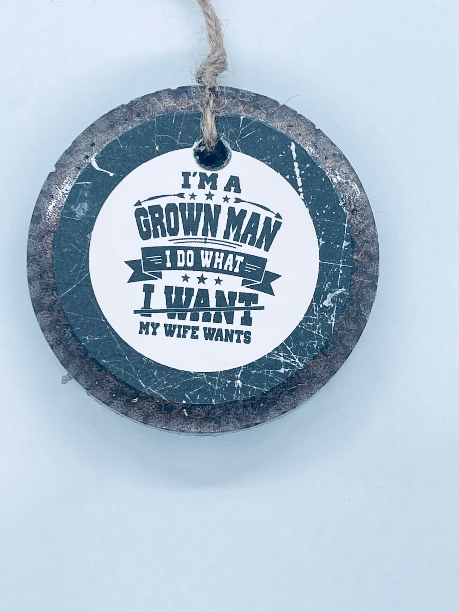 "I'm A Grown Man" car freshie