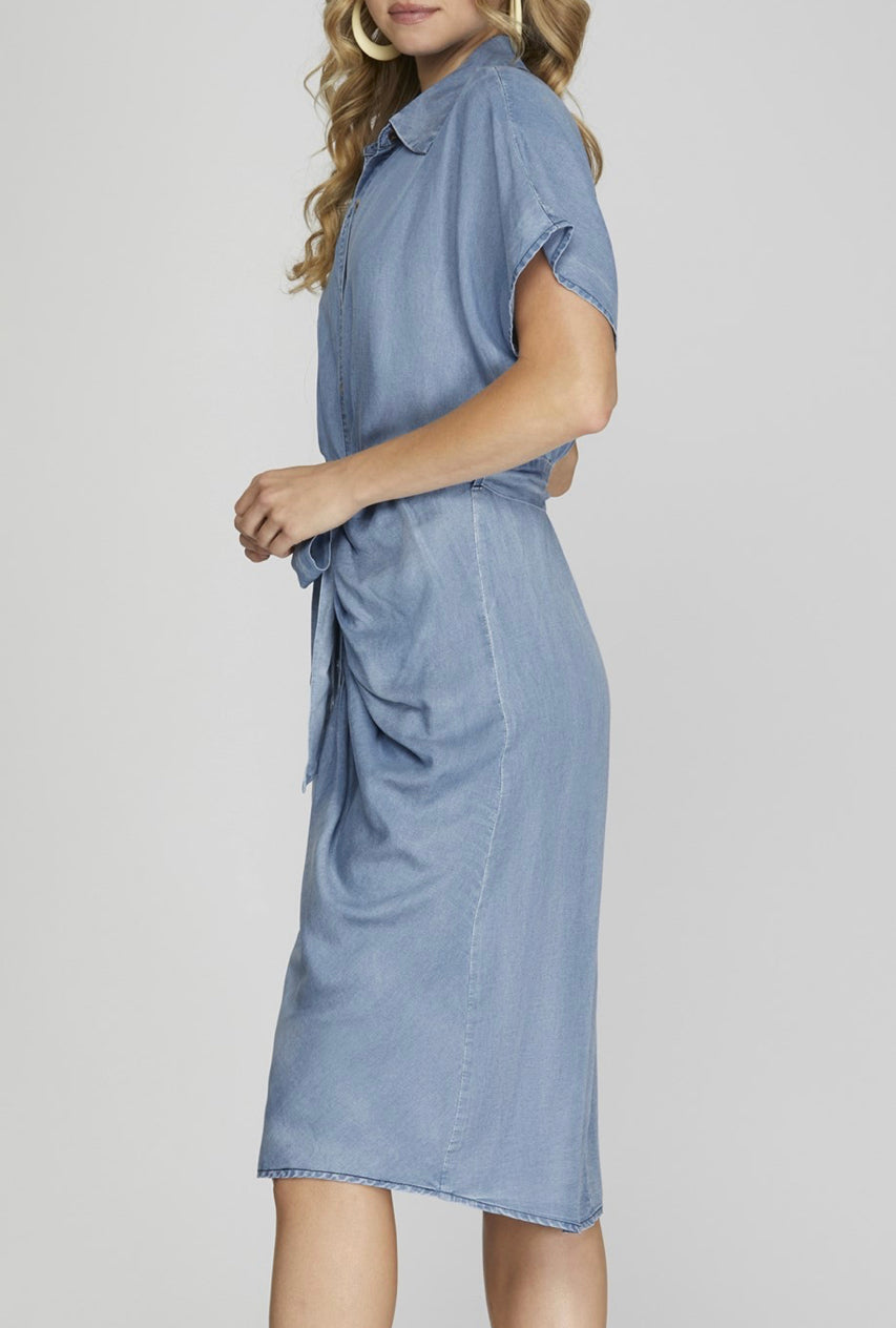 "Pristine Reputation" denim dress