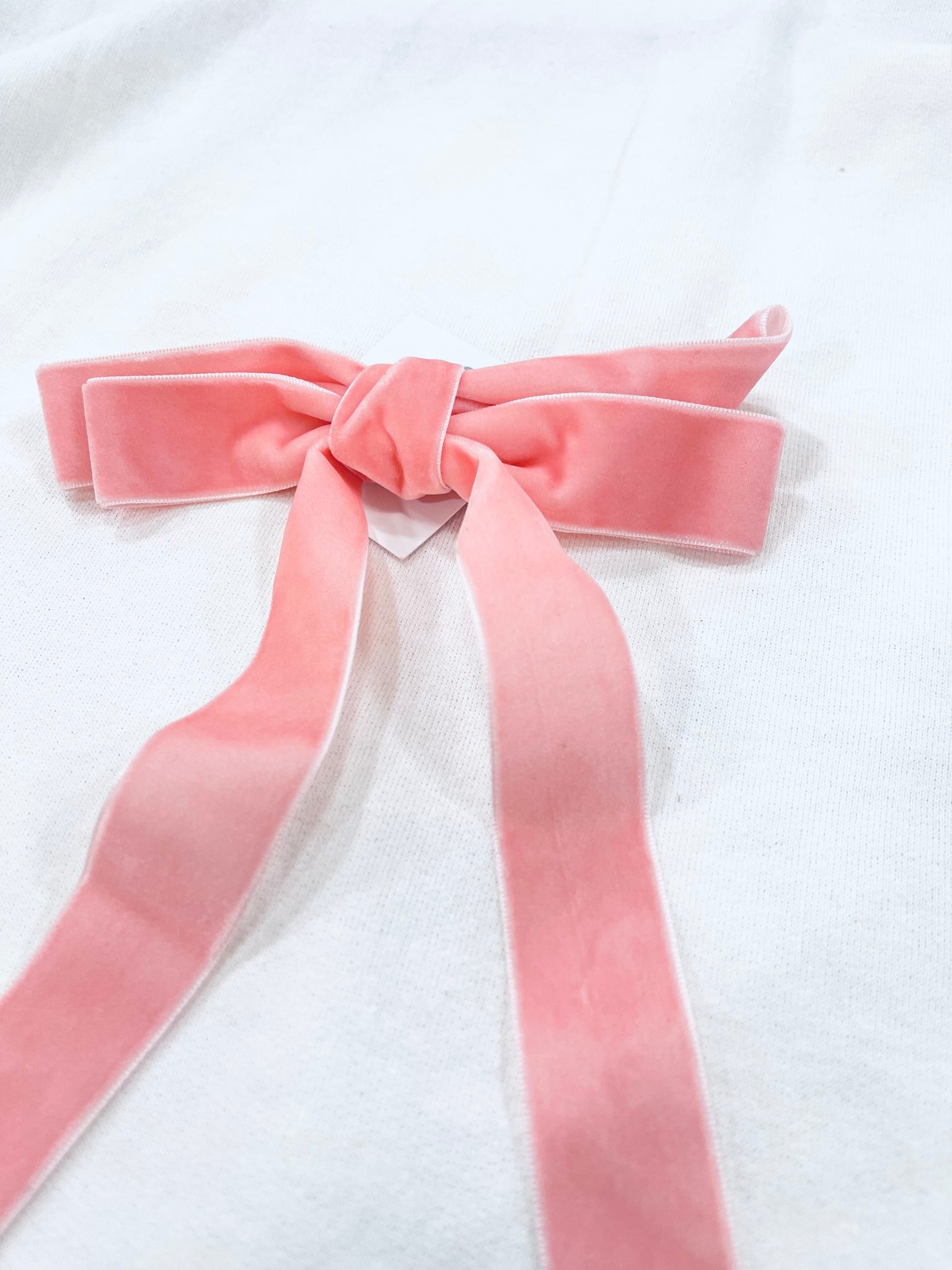 "Velvet Trails"(soft pink)bow