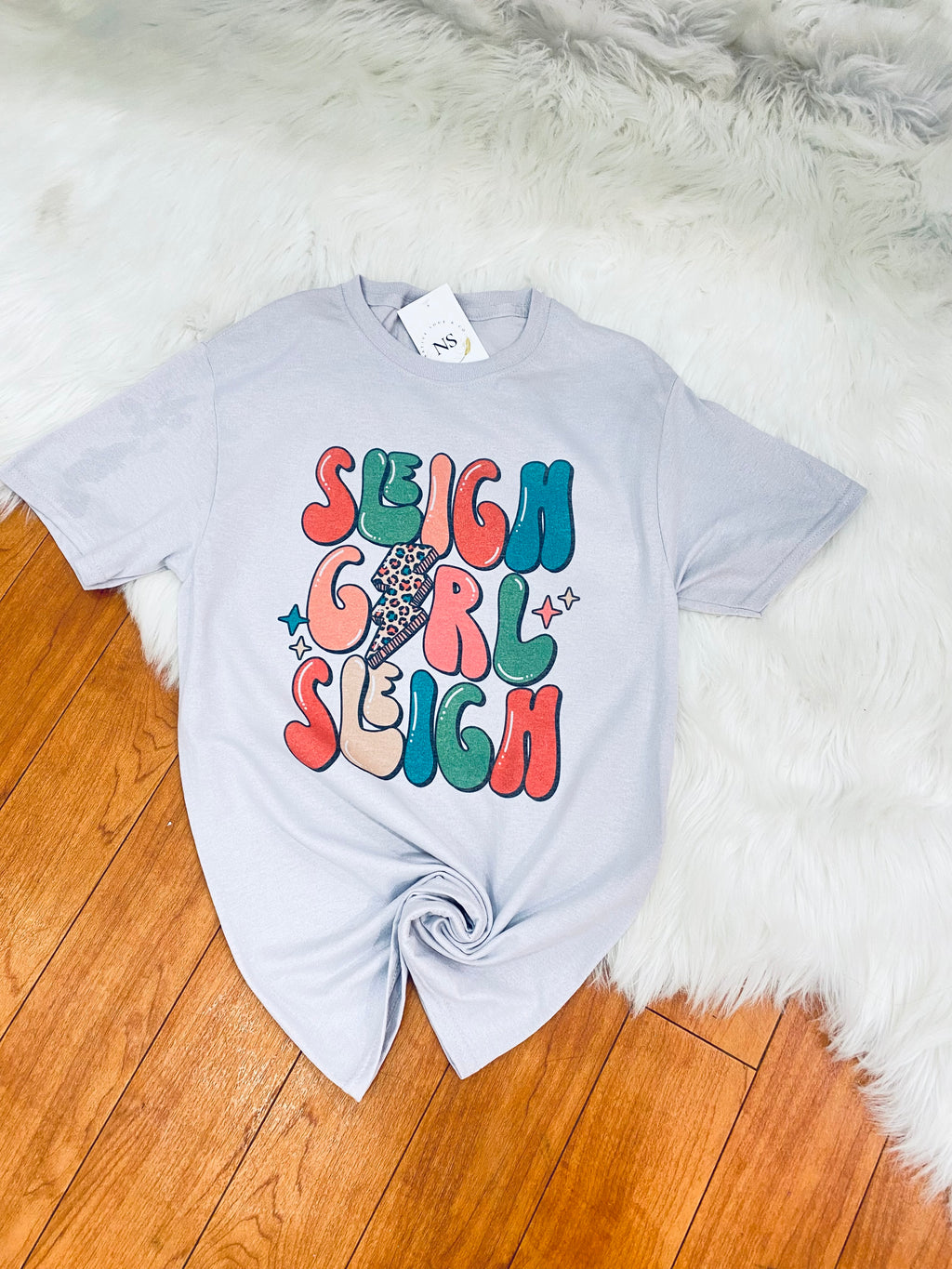 “Sleigh Girl Sleigh” graphic t-shirt