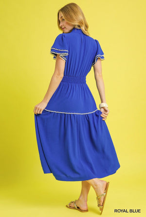 “Bookmark This Chapter” (royal blue) dress