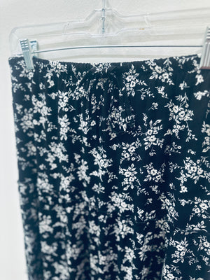 "Garden Whirl" (black) skirt