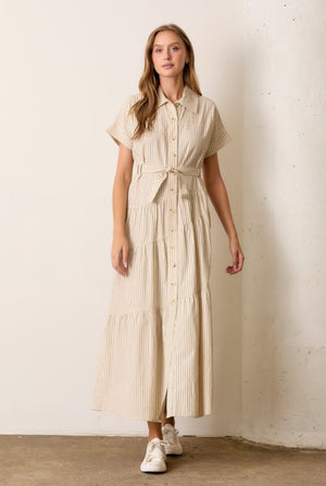 "Brunch In Bahamas" (cream/black) dress