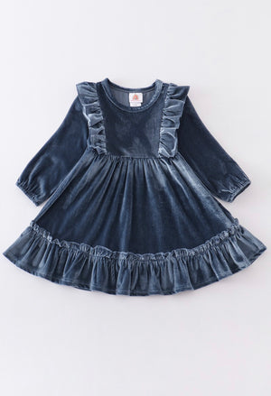 "Velvet Sweethearts" (blue) dress