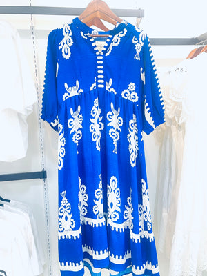 "Cruise Awaits" (cobalt blue) dress