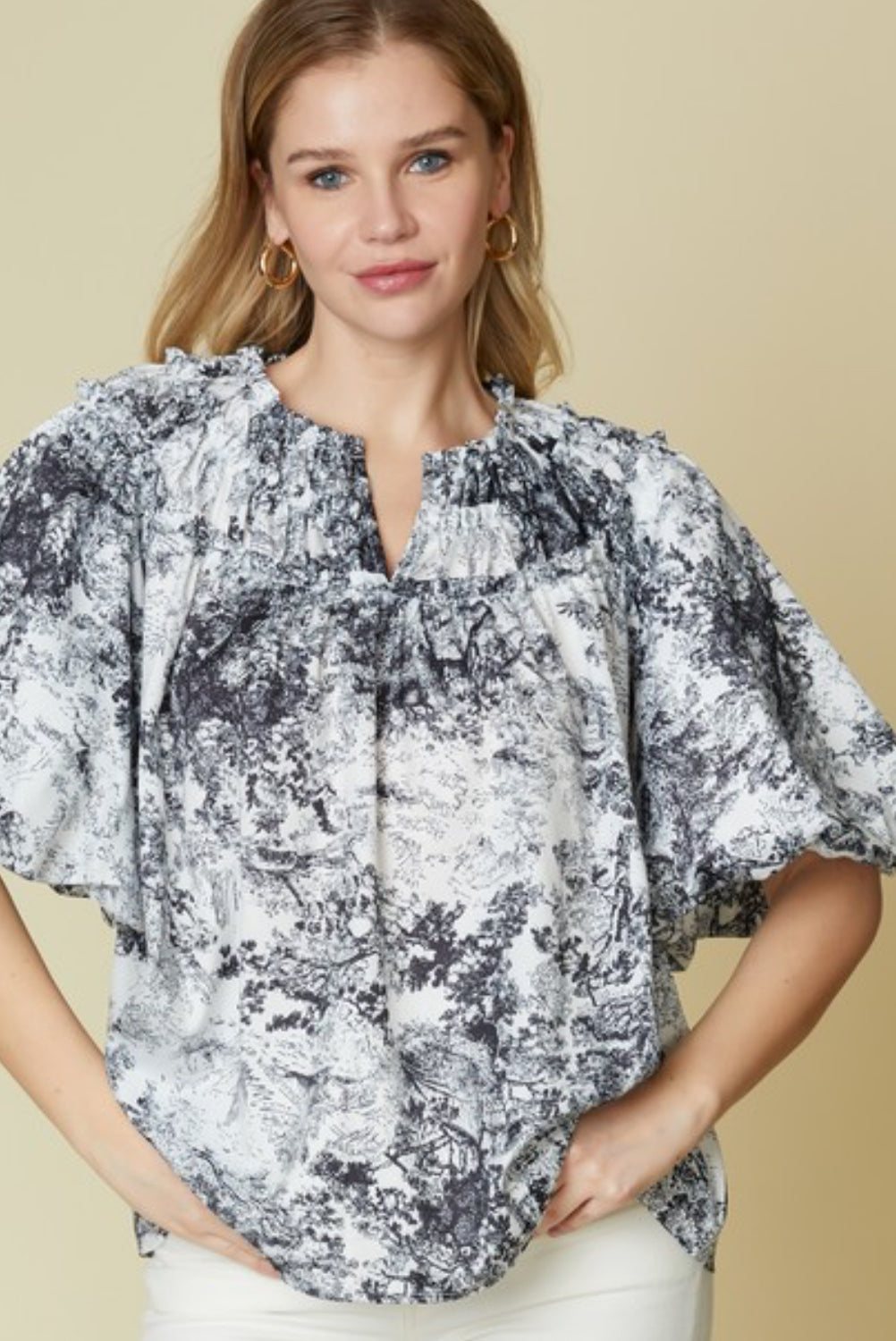 "Meet Me At The Cafe" (black) top