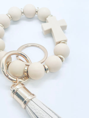 Cross Wristlet Keychain