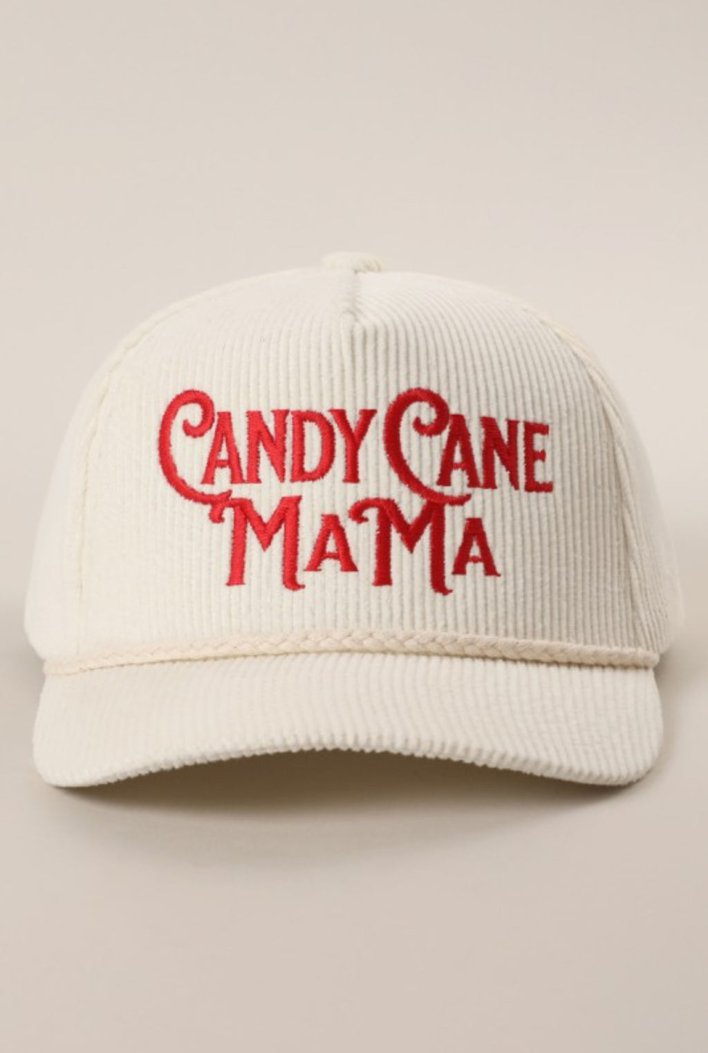 "Candy Cane Mama" hat