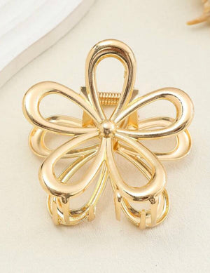 “Gold Flower” claw clip