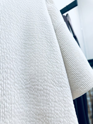 "Soft Knit Essential"(cream) top