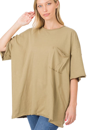 "Oh So Basic" (oil green) t-shirt