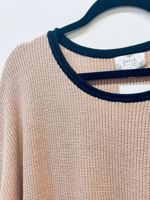 "Latte Line" plus size sweater
