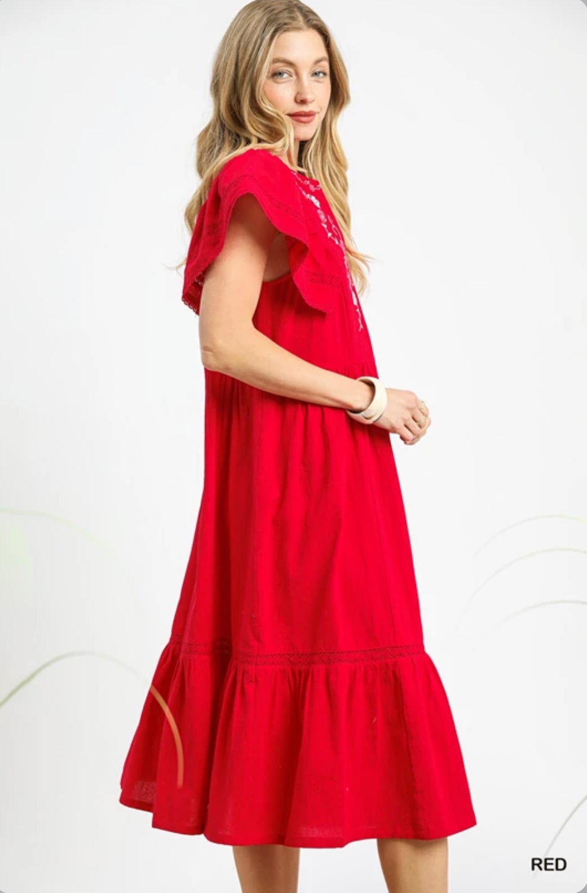 "Standing Out" (red) dress