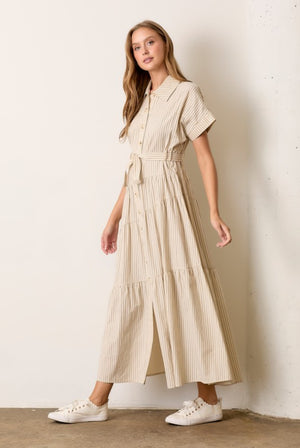 "Brunch In Bahamas" (cream/black) dress