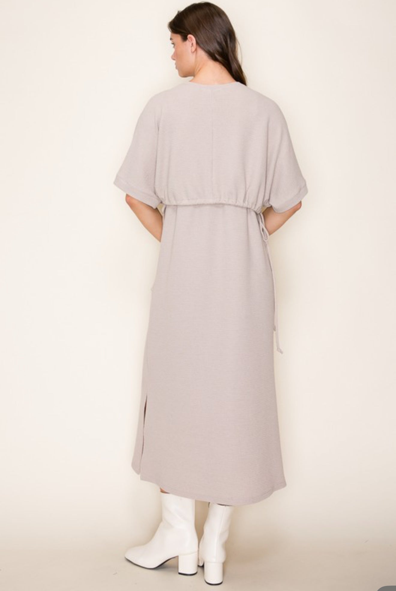“Fitting Room Favorite” (taupe) dress
