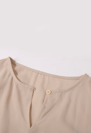 “Simple Sophistication” (apricot) dress