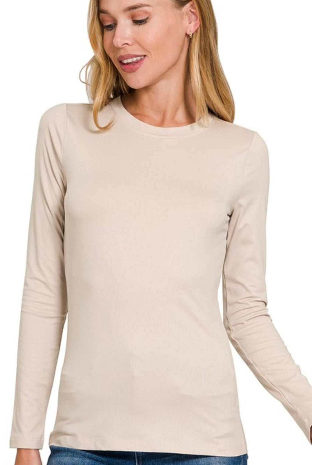 "Basically Perfect" (sand beige) reg & plus top