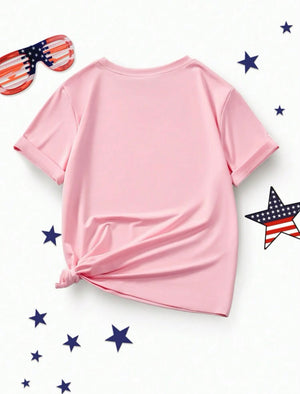 "Bows and Stars" girl t-shirt