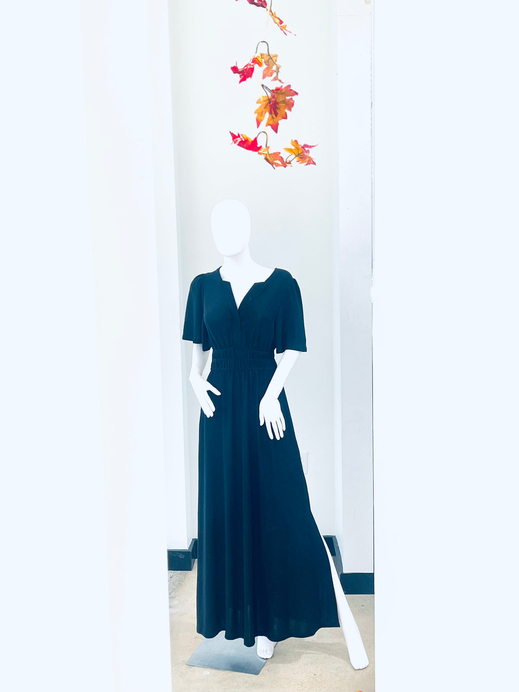 "Evening Ember" (black) dress