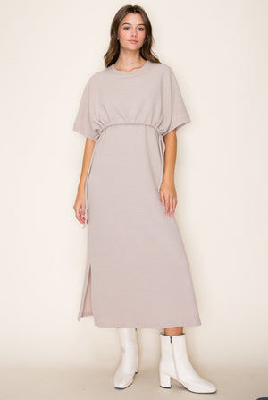 “Fitting Room Favorite” (taupe) dress