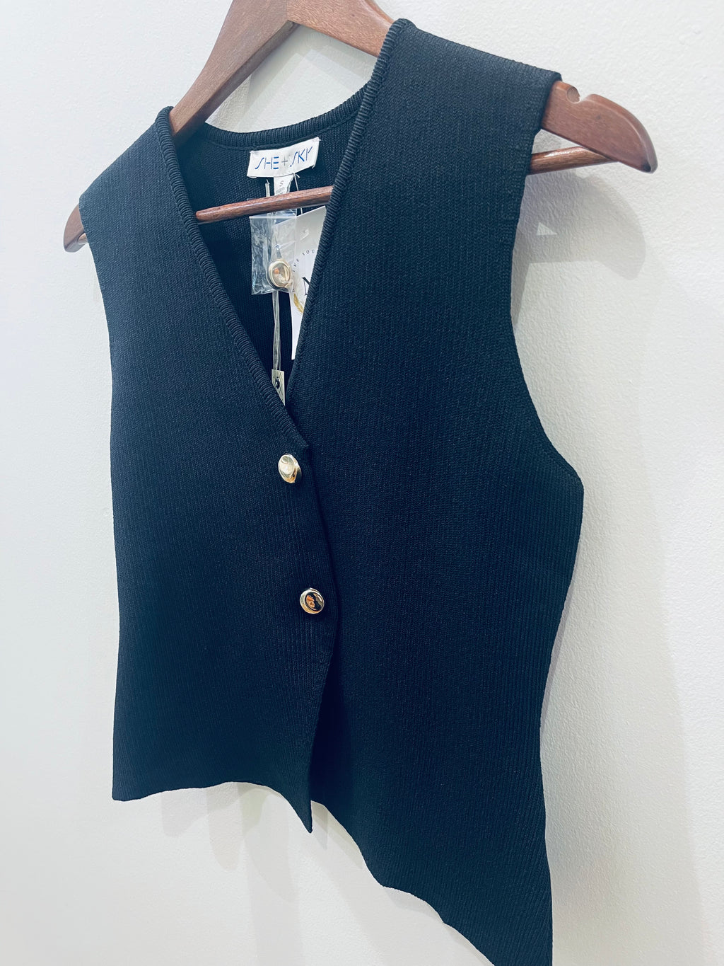“In The Now” (black) vest