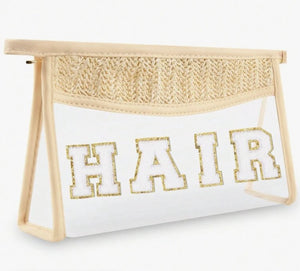 "Clearly Boho" cosmetic bags