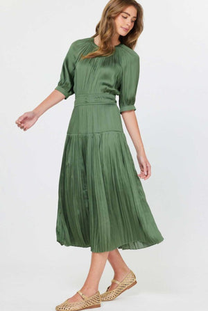 “Luxury Awaits” (dusty green) dress