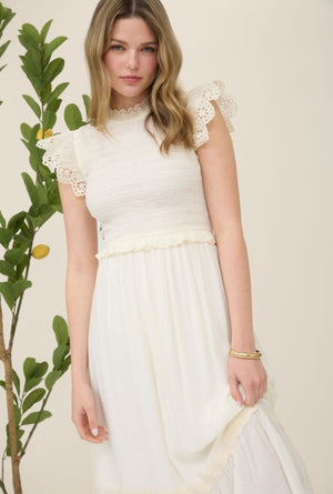 "Lace Meadow" (ivory) dress