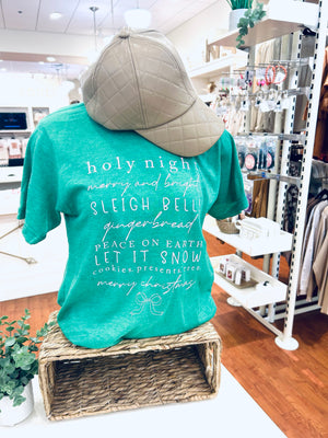 "Holy Night, Merry & Bright" Tultex Tee