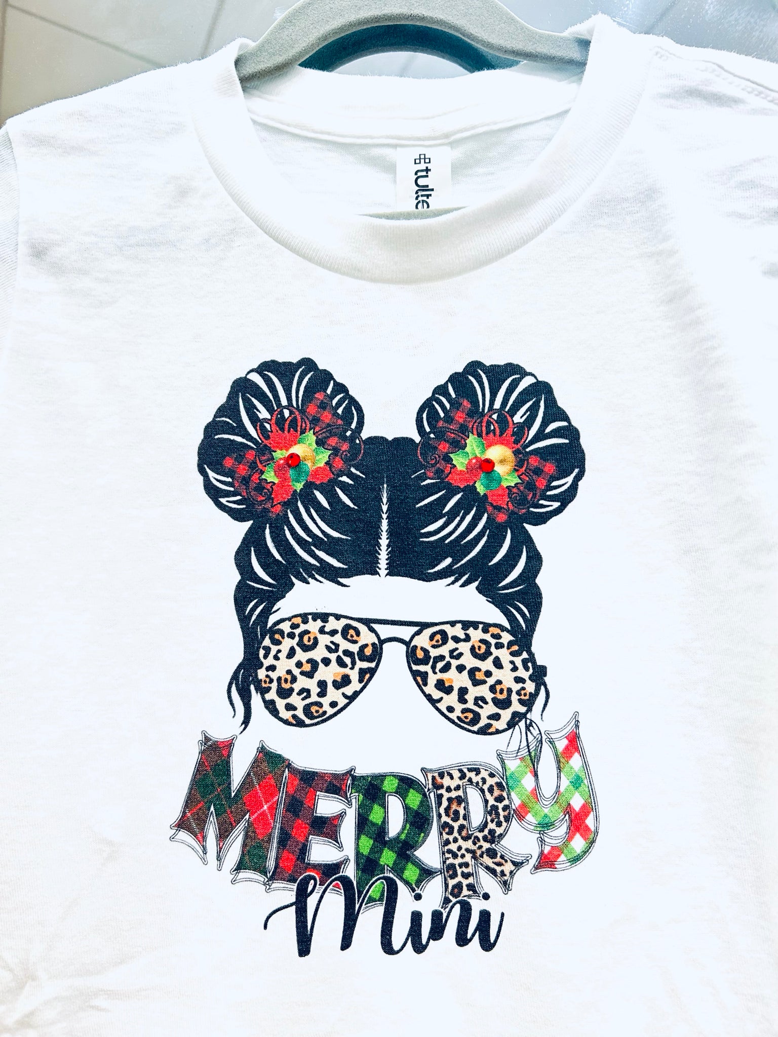 "Merry Mini" Little Girls Tultex Tee